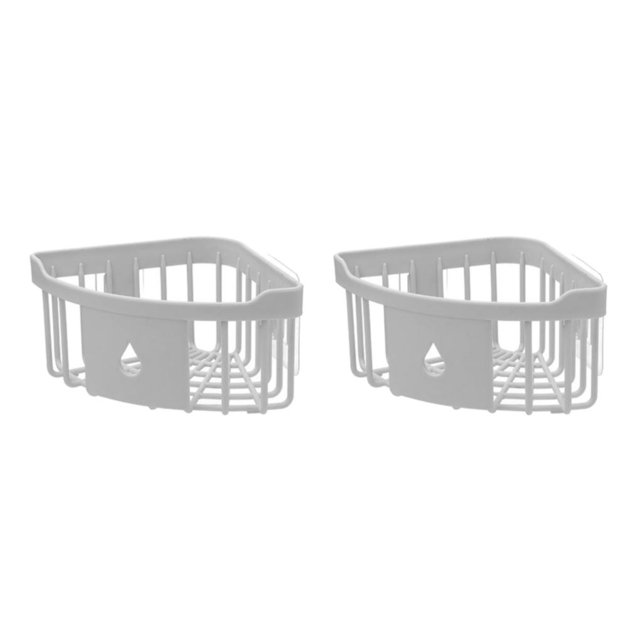 yingyy 1/2/3/5 Support de Baignoire de Support de Lavage Support de Rangement Durable Sans Perforation Décorations de Commodité Brosse à Dents Support Blanc 2PCS