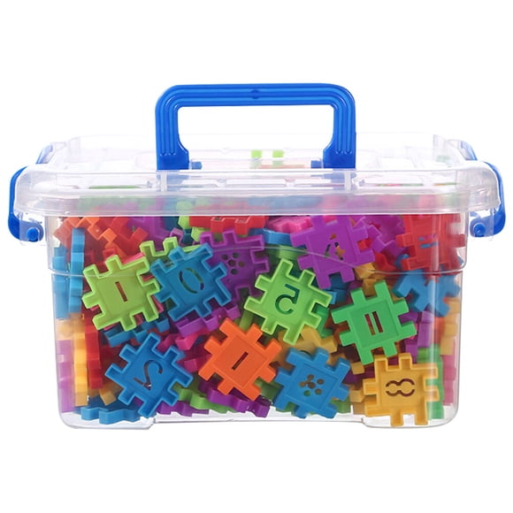 EXHUMKY Ensemble de Blocs de Construction 220 Pcs Couleurs Assorties pour Tout-Petits et Interaction Parent-Enfant