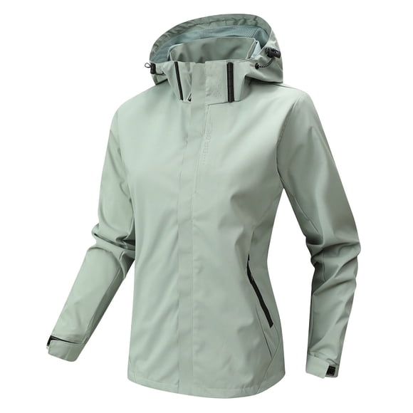 Amzcrzy Jackets for Women Women Solid Color Fall and Winter Hoodies Loose Outdoor Sports Jacket Coat Womens Long Sleeve Tops Womens Jacket Women's Clothing Womens Tops