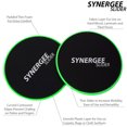 thumbnail image 3 of Synergee Core Sliders – Disques d'Exercice Ab Électriques Lime Double Face, 3 of 6