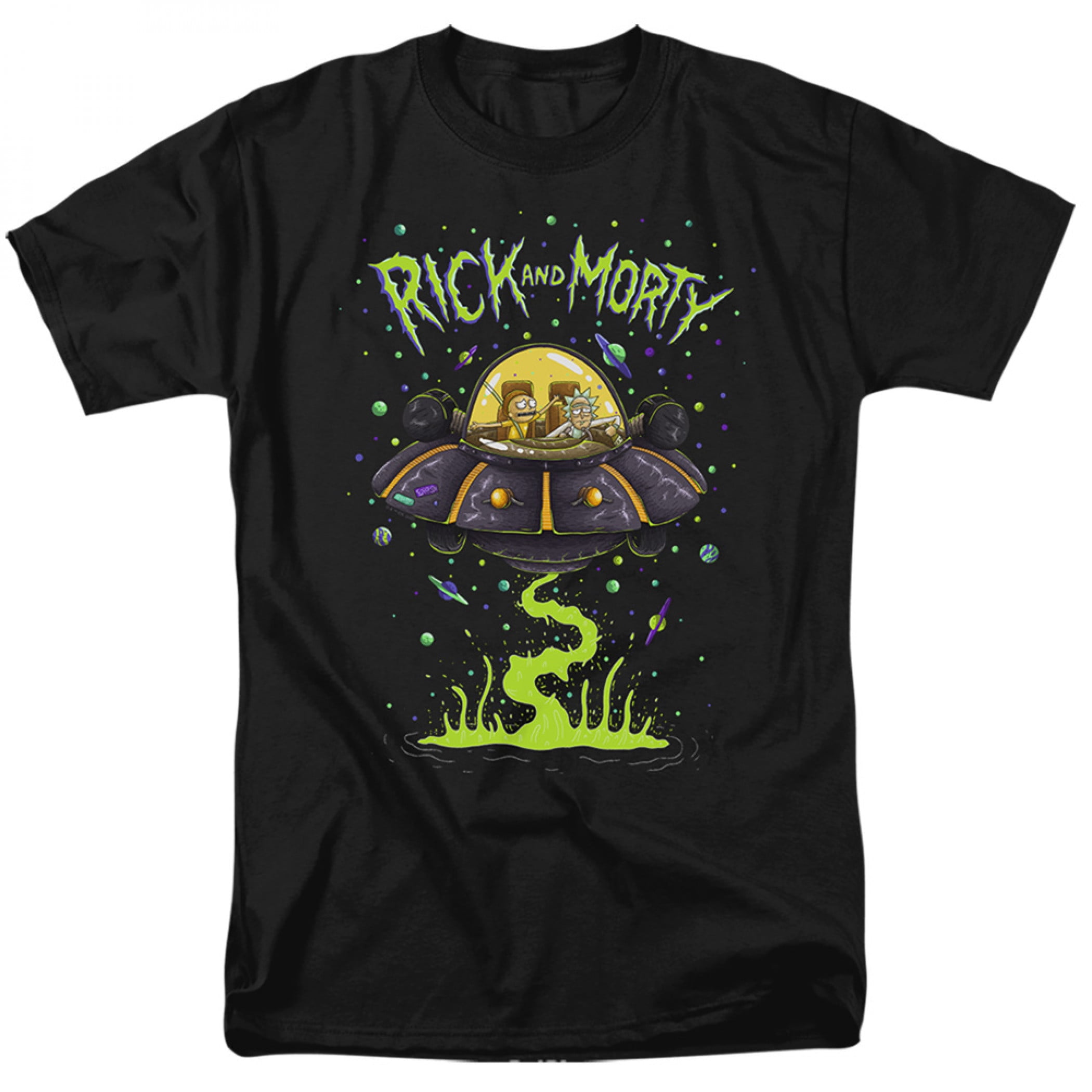 Rick And Morty T-Shirt de Croisière Spatiale - Xlarge
