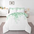 thumbnail image 2 of Erosebridal Botanical Leaves Bedding Queen Comforter Set, Flower Plant Down Comforter, Leaf Print Decor, Ultra Soft 3 Pieces, 2 of 8