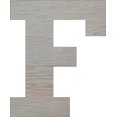 thumbnail image 1 of Wooden Block Letters, Unfinished 4'' Rockwell F, Craft, 1 of 1