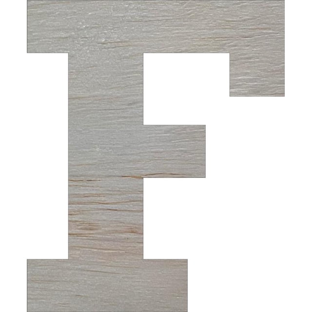 Wooden Block Letters, Unfinished 4'' Rockwell F, Craft