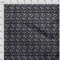 thumbnail image 4 of oneOone Silk Tabby Black Fabric Tropical Sewing Craft Projects Fabric Prints By Yard 42 Inch Wide, 4 of 5