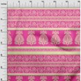thumbnail image 3 of oneOone Rayon Fuschia Pink Fabric Asian Block Sewing Craft Projects Fabric Prints By Yard 56 Inch Wide, 3 of 4