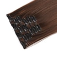 thumbnail image 3 of HHBEAUTY Rallonges de Cheveux à Clip de 20 Pouces en Cheveux Humains pour Femmes Mode - Longues Lisses Soyeuses 6 Pcs 16 Clips Rallonges de Vrais Cheveux à Clip en Cheveux Humains, 3 of 5