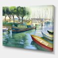 thumbnail image 3 of Designart Boats In Green Spring Canvas Wall Art, 3 of 4
