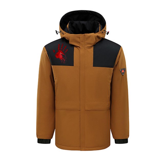 RXIRUCGD USB Intelligent Constant Temperature Heated Windproof Plus Size Coat For Men And Women Winter 4 Heated Jacket Coat( Brown, Size:L )