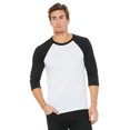 thumbnail image 1 of Bella + Canvas Unisex 3/4-Sleeve Baseball T-Shirt, 1 of 1