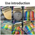 thumbnail image 4 of Duety Weaving Loom Kit Mini Darning Loom 14 Hooks Small Weaving Loom Machine for Clothes Socks Speed Weave Type Weave Tool DIY Weaving Arts and Crafts Kit for Adults Beginners, 4 of 7