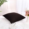 thumbnail image 3 of Unique Bargains 18'x18' Decorative Throw Pillow Cover Stretch Spandex Sofa Cushion Cover, Coffee Color, 3 of 8