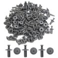 thumbnail image 3 of Unique Bargains 100 Pcs 8mm Trou en Plastique Gris Rivets Attache Clips de Poussée pour Voiture Garde-Boue Auto, 3 of 4