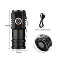 thumbnail image 4 of Boovnll Rechargeable Flashlights, Led Home Portable Small Mini Three-Eye Lamp Outdoor Strong Light Flashlight Rechargeable Super Bright Long-Range, Flashlights High Lumens, Flashlights, Flashlight, 4 of 9