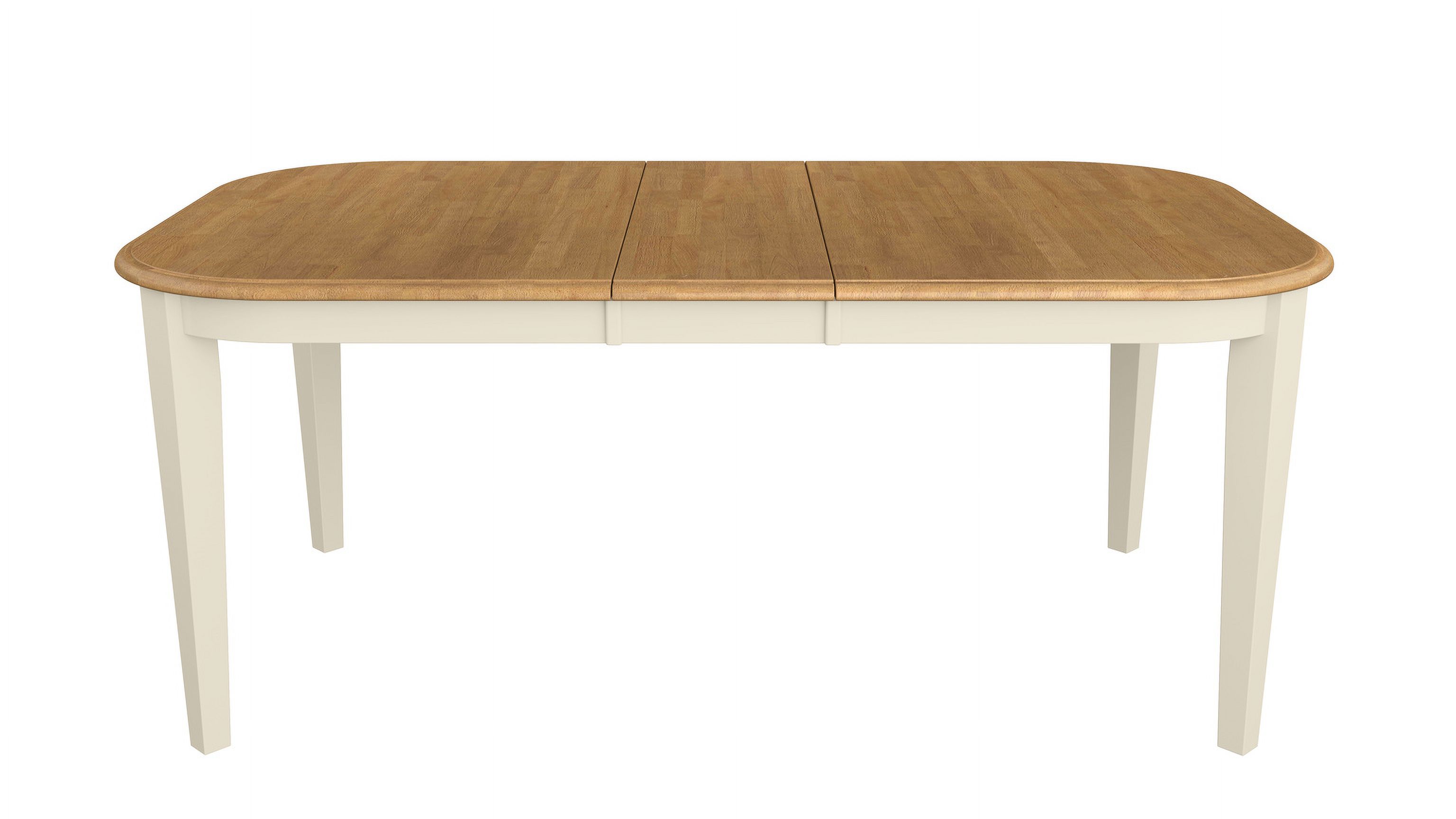 Lauren Table à Pieds 42x60-78 Blanc/chêne