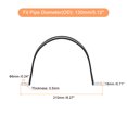 thumbnail image 2 of Unique Bargains 6Pack 5-1/8' Cable Clamp U Shape Stainless Steel Rubber Cushioned Pipe Strap, 2 of 5