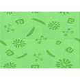 thumbnail image 1 of Ahgly Company Machine Washable Indoor Rectangle Transitional Emerald Green Area Rugs, 2' x 5', 1 of 7