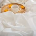 thumbnail image 3 of Move Over White Ruffle Pillow Shams King Ruffled Pattern White Boho Pillowcases 100% Washed Microfiber, 3 of 7