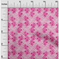 thumbnail image 1 of oneOone Cotton Poplin Fabric Leaves & Floral Block Printed Craft Fabric BTY 56 Inch Wide, 1 of 4