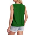 thumbnail image 5 of Liquidation! Hauts Grande Taille pour Femmes, Blouse à Manches Courtes d'Été pour Femmes, Haut Décontracté Ample Sans Manches à Col Rond, 5 of 5