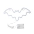 thumbnail image 2 of HHBEAUTY LED Neon Bat Lights Blue, Bat Shape Neon Signs Night Lights Battery Operated Desk Table Lamp for Bedroom, Bar, Wall, Halloween Decor-Bat (Blue), 2 of 6
