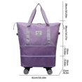 thumbnail image 3 of Dvkptbk Storage Universal Wheel Travel Bag, Large Capacity Folding Water-Proof Travel Bag Handbag Handbag Travel Duffel Bag Ladies Multi-Function Travel Bag Home Essentials, 3 of 3