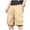 Khaki, variant on LOVZFMLL Men's Causal Cargo Shorts, Summer Loose Fit Men's Shorts, Workout Gym Activewear Basketball Shorts with Elastic Waist Drawstring Black M