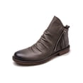 thumbnail image 1 of Woobling Men Non Slip Bootie Shoes Work Side Zip Casual Leather Boot Gray 9, 1 of 5