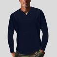 thumbnail image 2 of Birdeem Chandail Décontracté pour Hommes, Couleur Unie, Manches Longues, Col en V, 2 of 8