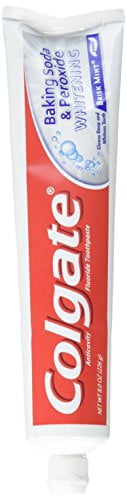Colgate Baking Soda and Peroxide Whitening Bubbles Toothpaste, Brisk Mint, 8 Ounce