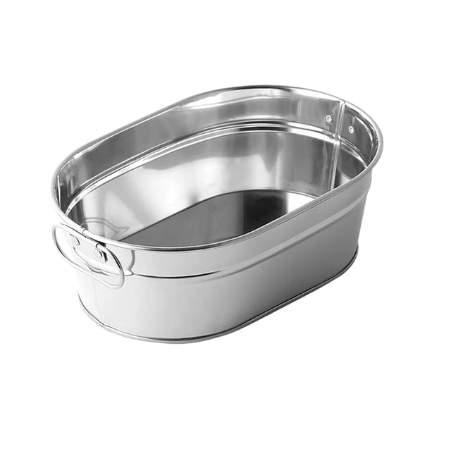 Fries Bucket Chicken Bucket Snack Bucket Internet Restaurant Tableware Stainless Steel 304 Hotel Mini Ice Bucket