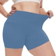 thumbnail image 1 of BLVB Womens Plus Size Biker Yoga Shorts High Waisted Stretchy Non-see Through Workout Athletic Gym Shorts, 1 of 7