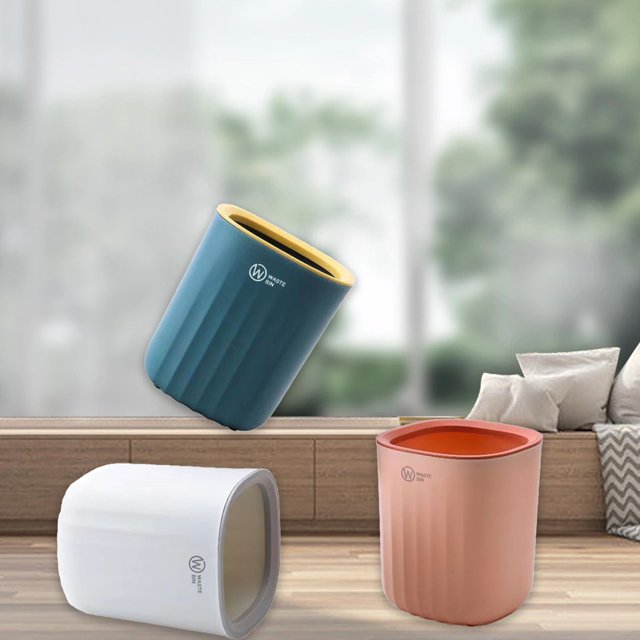 Sentmoon Kitchen Garbage Can Home Trash Can Garbage Can Trash Can Pressure Trash Can Garbage Can Wastebaskets for Bathroom Bedroom Office Kitchen Small Space Living Trash Bin Garbage Bin