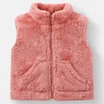 thumbnail image 2 of Boys And Girls' Jackets For Babies Children'S Winter Coats Fall And Spring Styles Inner Wear Thick Padding Thickened Cardigan Warm Top Suitable For 9M 6Y Old Boys Tops Pink 90/1 Y—2 Y, 2 of 4