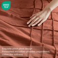 thumbnail image 3 of Comfort Spaces Clay Queen Comforter Set - 3 Piece Pintuck Pleated Bedding Set, All Season Lightweight, Extra Soft Pre-Washed Microfiber Bed Set, Shams, 3 of 5