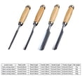 thumbnail image 2 of Woodworking Tools – Wood Carving Tools Pro Ofessional 4X Woodworking Chisel Set with Ergonomic Hand Tools for Carpenters Beginners Portable, 2 of 7