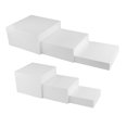 thumbnail image 2 of Tnarru 6 Pieces Food Riser Buffet Riser Food Display Stands, Acrylic Riser for Jewelry Birthday Party Small Figurine Cupcake Wedding White, 2 of 8