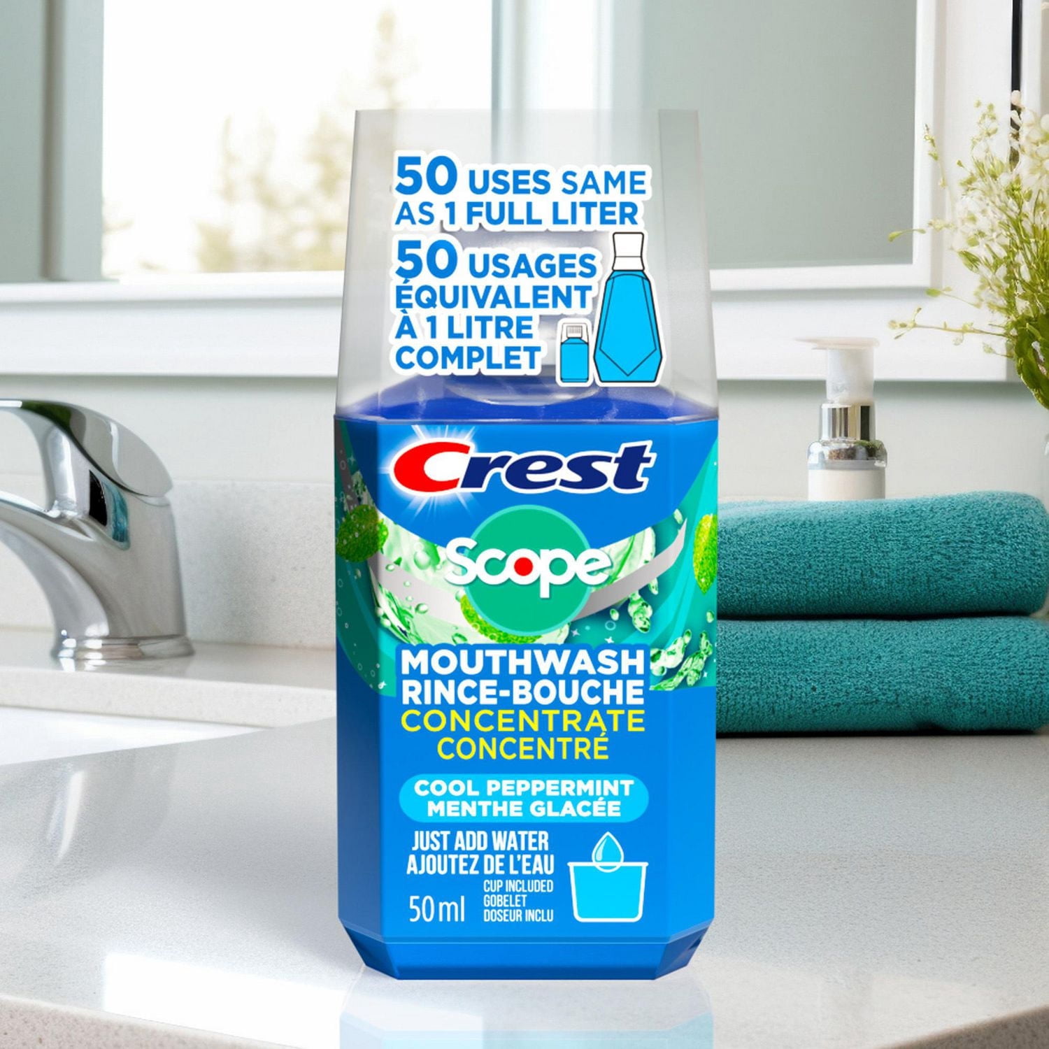 Crest + Scope Rince-Bouche Concentré Menthe Glacée
