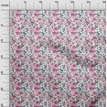 thumbnail image 3 of oneOone Tissu Popeline de Coton Blanc Floraux Matériel de Robe Tissu Imprimé Tissu au Mètre 56 Pouces de Large, 3 of 4