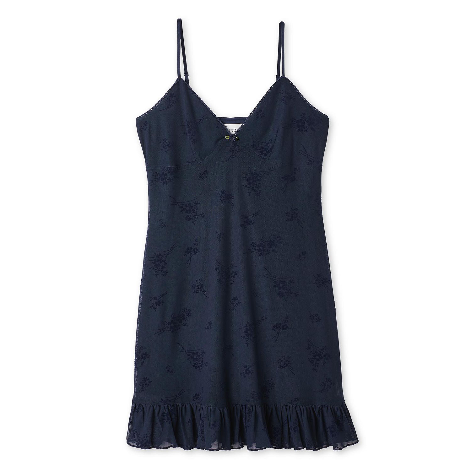 No Boundaries Women's Flocked Dress