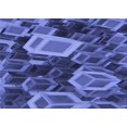 thumbnail image 1 of Ahgly Company Tapis de Zone Rectangulaire Transitionnel Bleu Ardoise Clair pour Intérieur, Lavable à la Machine, 2 Pieds x 3 Pieds, 1 of 7