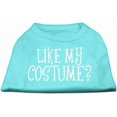 thumbnail image 1 of Like My Costume? Screen Print Shirt Aqua Xl (16), 1 of 1