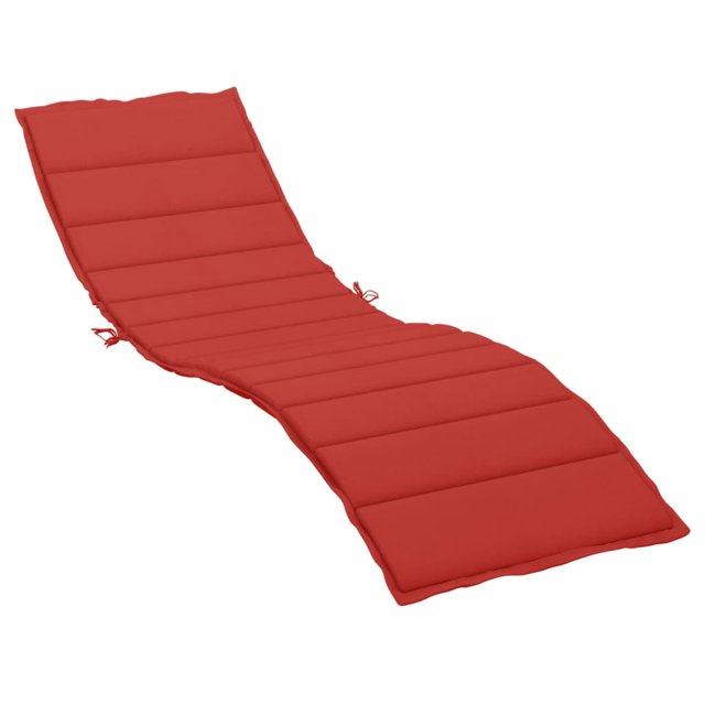 vidaXL Coussin pour Chaise Longue Rouge 200x50x3cm Tissu Oxford
