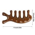 thumbnail image 2 of EYE Golden Sandalwood Head Massager & Comb Stimulate Scalp Relax Muscles Promote Circulation, 2 of 3