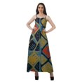 thumbnail image 1 of Moomaya All Over Printed A Line Sleeveless Womens Summer Party Dresses, 1 of 4
