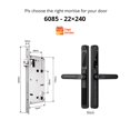 thumbnail image 2 of Door Lock, Tuya App Waterproof Smart Door Lock Aluminum Sliding Biometric lock fingerprint door handle Digital Keyless Glass lock ,Easy to Install, 2 of 7