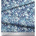 thumbnail image 3 of Soimoi Green Moss Georgette Fabric Leopard & Wild Animal Skin Decor Fabric Printed BTY 42 Inch Wide, 3 of 3