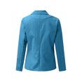 thumbnail image 4 of Innerwin Blazers Solid Color Women Cardigan Jacket Work Shawl Neck Slim Fit Business Jackets Blue 2XL, 4 of 7