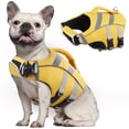 thumbnail image 1 of Kuoser Dog Life Jacket with Reflective Stripes, Adjustable Dog Life Vest, Yellow, M, 1 of 8