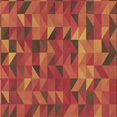 thumbnail image 1 of Ahgly Company Tapis d'Intérieur Lavable en Machine Carré Orange Transitionnel, 4 Pieds Carré, 1 of 7